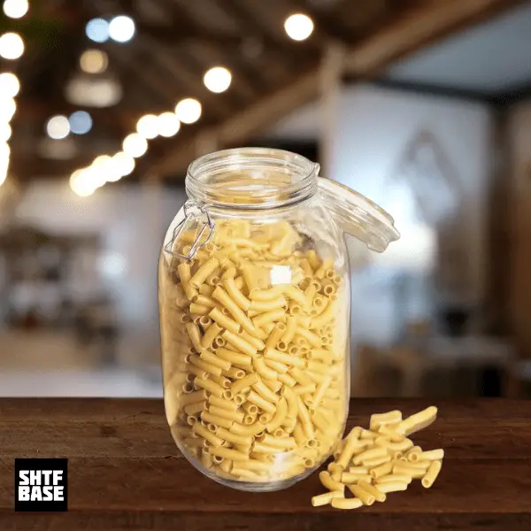 jar, glass, pasta