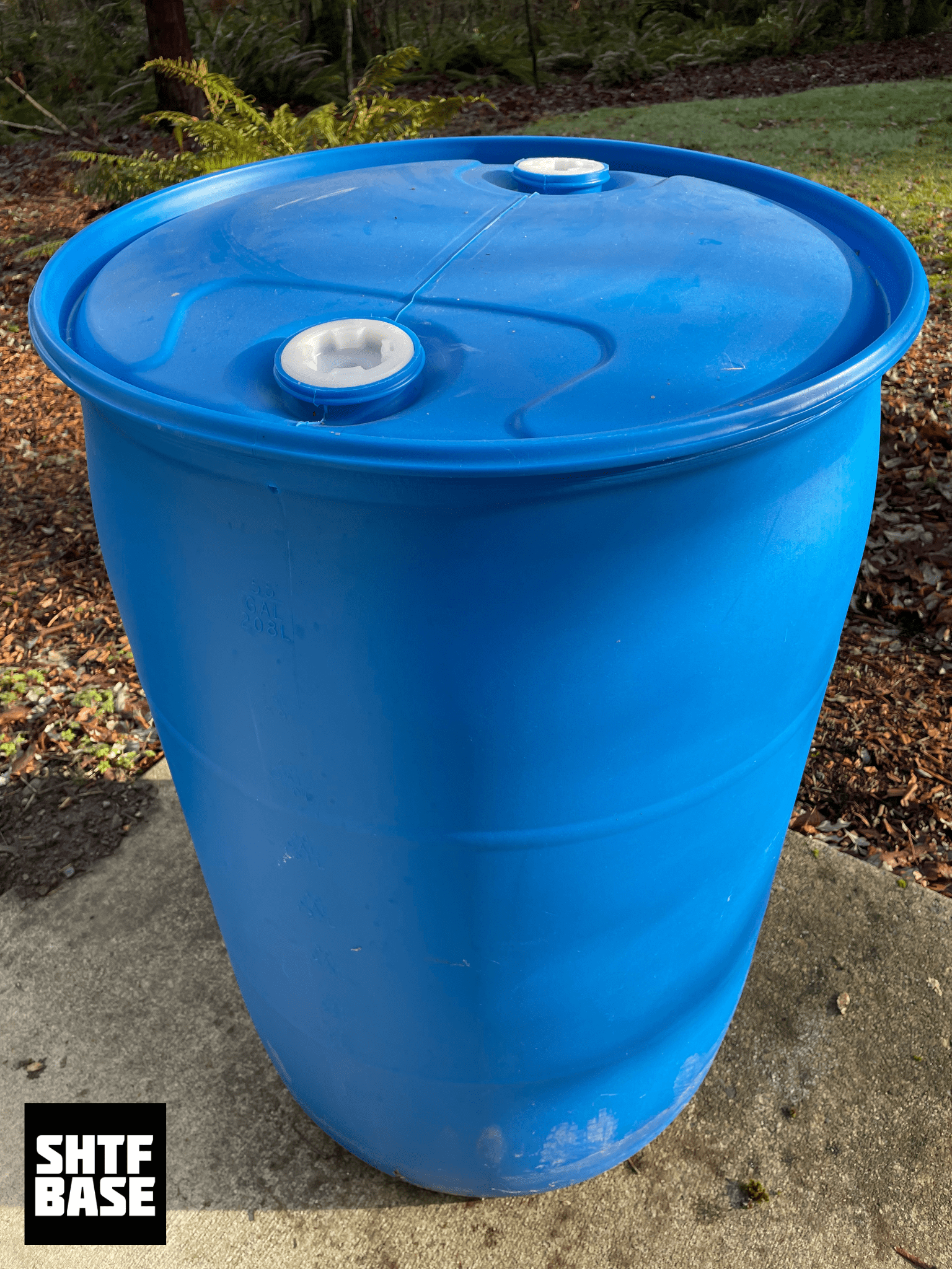 55 gal water storage, store water, emergency essentials 55 gallon water barrel