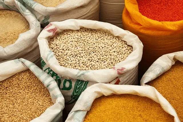 rice, food, bag