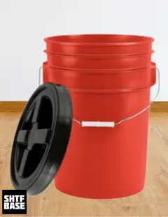 bucket, plastic, gamma, lid