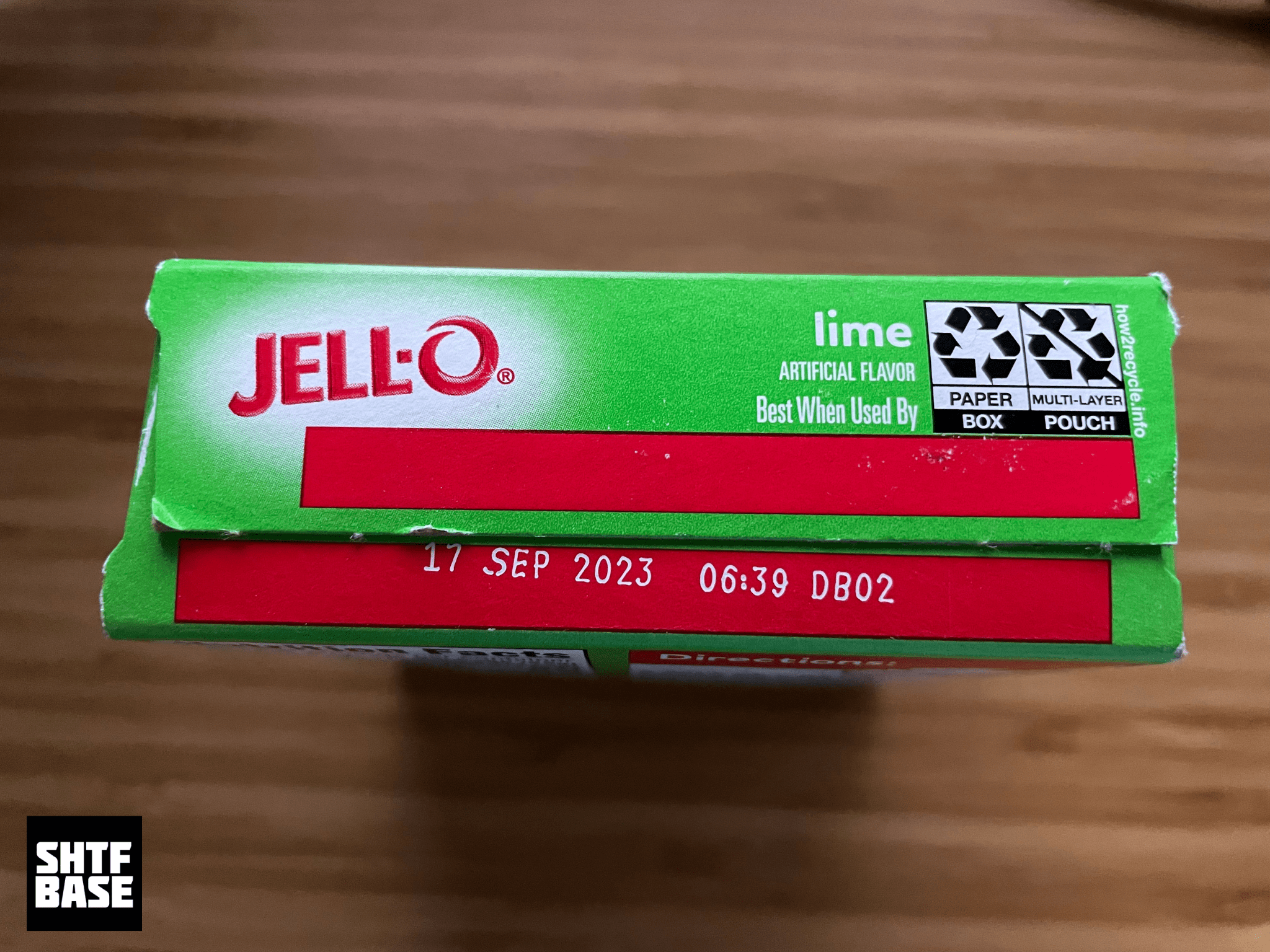 jello, box, food