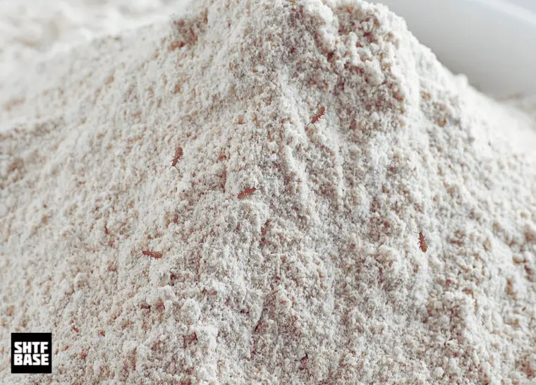 flour, insects