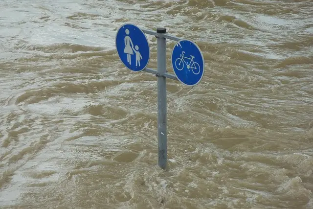 flood, sign, downfall